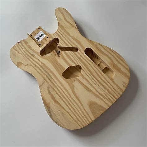 Unfinished Telecaster Tele Style Guitar Ash Wood Body | Reverb