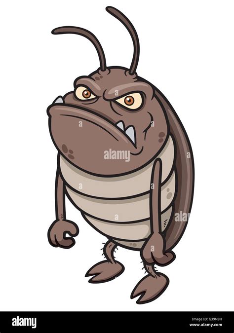 Vector illustration of Cartoon Cockroach Stock Vector Image & Art - Alamy