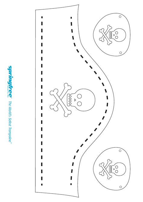 Pirate Hat Template - White Download Printable PDF | Templateroller