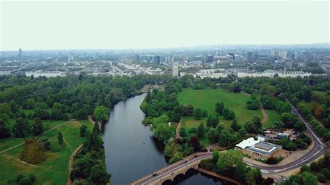 Beautiful Aerial View Of Hyde Park In London Stock Footage SBV-327861620 - Storyblocks