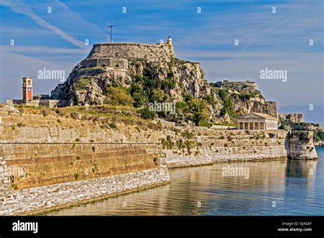 The Old Fortress Corfu Town Corfu Greece Stock Photo - Alamy