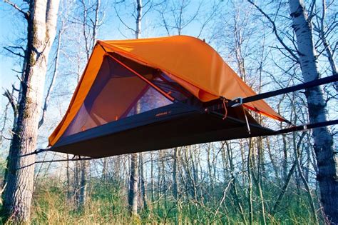 Stable Suspended Camping Shelters : tree tent hammock