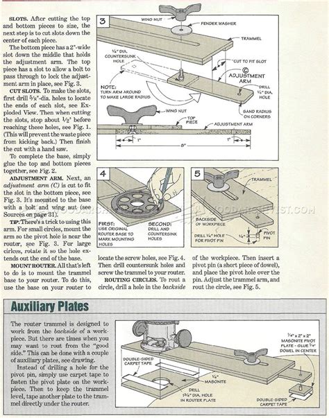 Router Circle Jig Plans • WoodArchivist