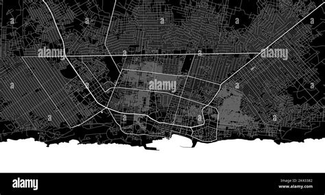 Mogadishu vector map. Detailed vector map of Mogadishu city administrative area. Cityscape ...