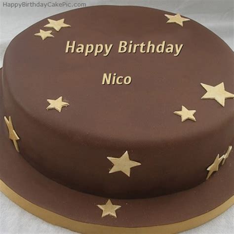 Chocolate Stars Birthday Cake For Nico