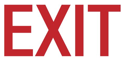 Emergency Exit Sign Vector - ClipArt Best