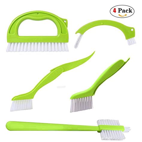 Grout Cleaner Brush Deep Cleaning Brush Set Juicer brush Set (4 in 1 ...