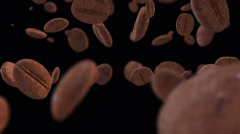 3D Coffee Beans Falling Background Alpha Channel 36190649 Stock Video at Vecteezy