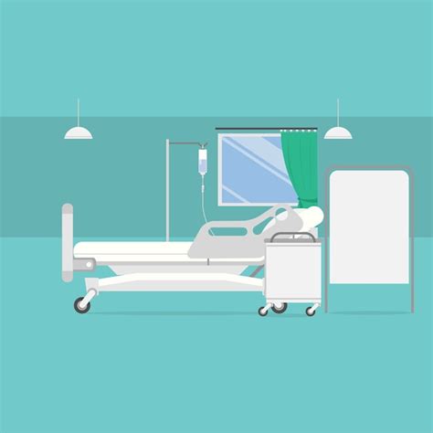 Free Vector | Hospital room background design