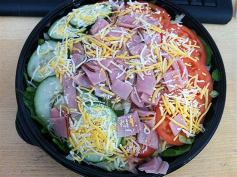 Try a Subway Black Forest Ham Spinach Salad w/ Sweet Onion or Chipotle ...