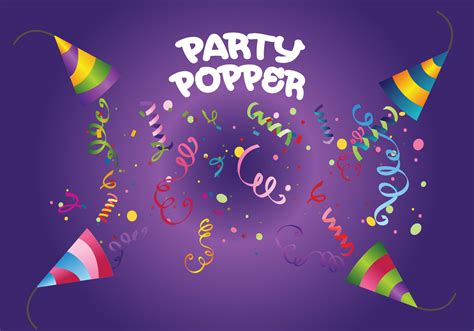 Party Popper Vector 100972 Vector Art at Vecteezy