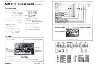 Din Sync: Roland MC-202 Service Manual