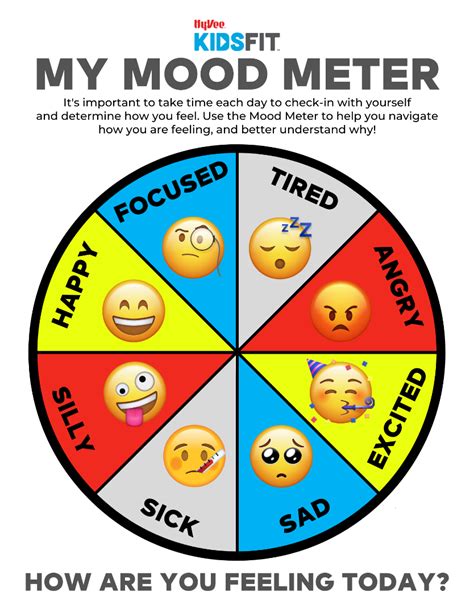 Printable Mood Meter