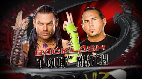 Jeff Hardy Vs Matt Hardy - I Quit Match - Backlash 2009 - TokyVideo