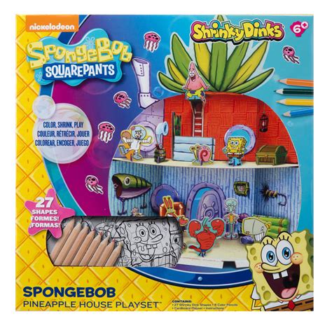 Amazon.com: SpongeBob Shrinky Dinks Pineapple House Playset: Toys & Games