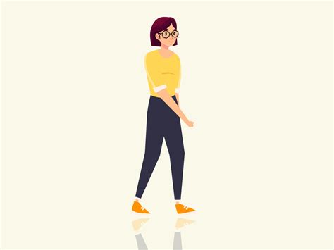 Walk cycle animation - Gif animation After Effects by Mograph Workflow on Dribbble