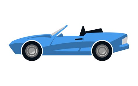 Stylized Convertible Sports Car 550435 Vector Art at Vecteezy