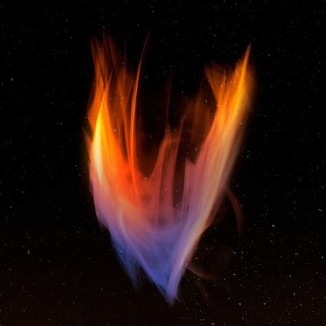 Gradient fire flame psd graphic | Free PSD - rawpixel