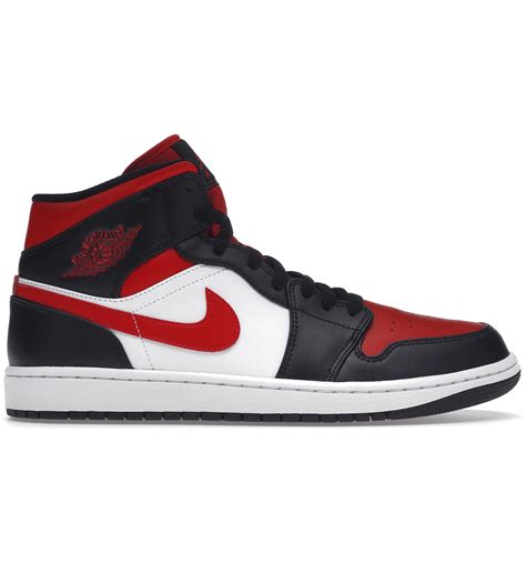 Jordan 1 Mid White Black Red (2022) - 554724-079 - ES