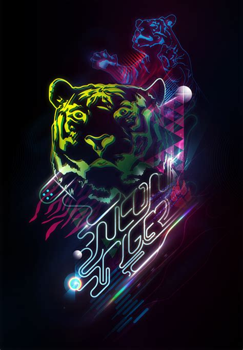 Neon Tiger Wallpaper - WallpaperSafari