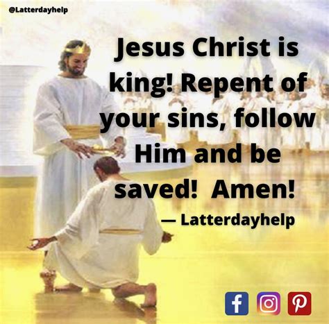 Jesus Christ Is King! – Latterdayhelp Quotes | Spiritual Crusade