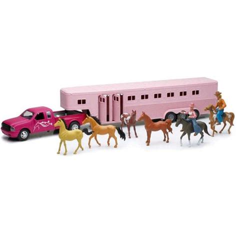 Toy Horse Trailer-Toy Truck and Horse Trailer