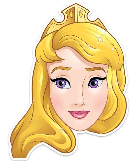 Aurora Official Disney Princess Child Size 2D Card Party Mask