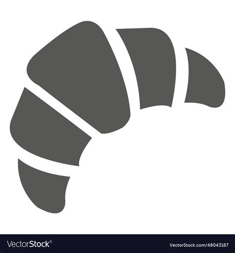 Croissant icon Royalty Free Vector Image - VectorStock