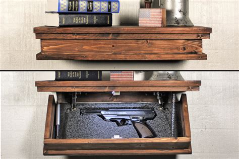 Floating Shelf With Hidden Gun Storage And Personalized Key 23 ...