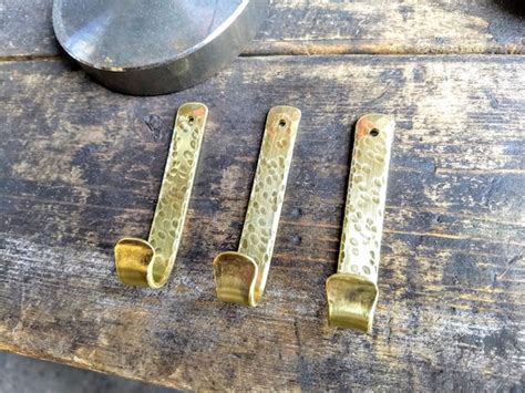 Decorative Brass Wall Hooks - Brown County Forge 2 - Brown County Forge