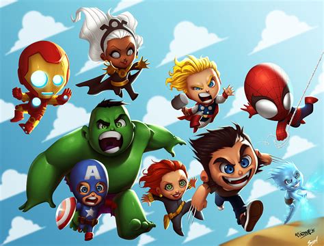 HeroChan — Marvel Babies Collaboration by René...