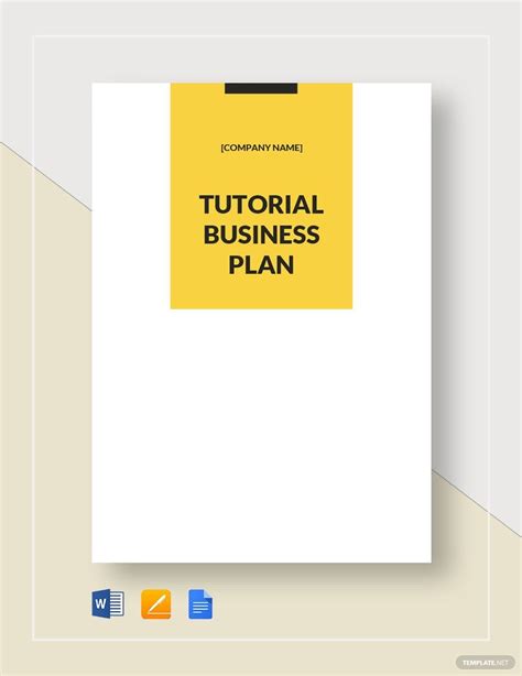 Tutoring Business Plan Template