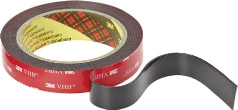 3M 7000033156 Double sided adhesive tape VHB™ 5952F Black (L x W) 3 m x 19 mm 1 Rolls | Conrad.com