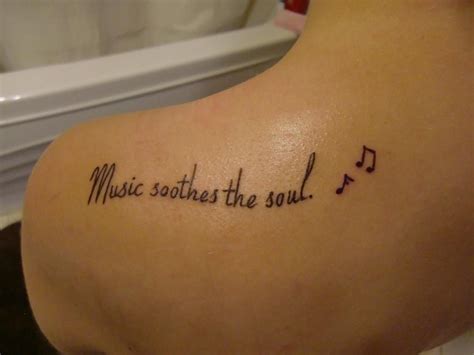 #music soothes the #soul - #quote #life #tattoo #inked | Music quote tattoos, Tattoo quotes ...