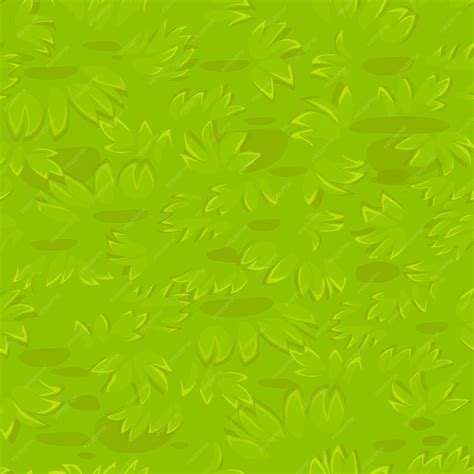 Cartoon Grass Texture Seamless