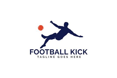 Football Kick Logo Design.