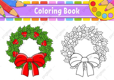 Holly Wreath Vector Hd Images, Christmas Wreath Gift Holly Color ...