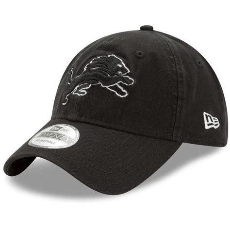 NFL Detroit Lions 9Twenty Black Core Classic Twill Adjustable Hat | Hats for men, Detroit lions ...