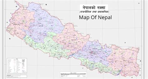 Map Of Nepal With District (Province & Districts) - Updated: Jan 2, 2020