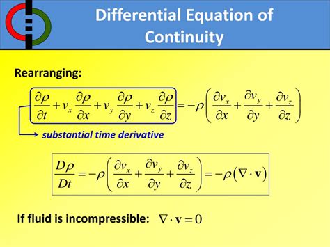 PPT - Equation of Continuity PowerPoint Presentation, free download ...