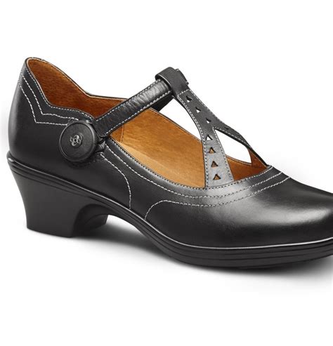 Dr. Comfort - Dr. Comfort Women's Carmen Diabetic Heeled Dress Shoes Black - Walmart.com ...