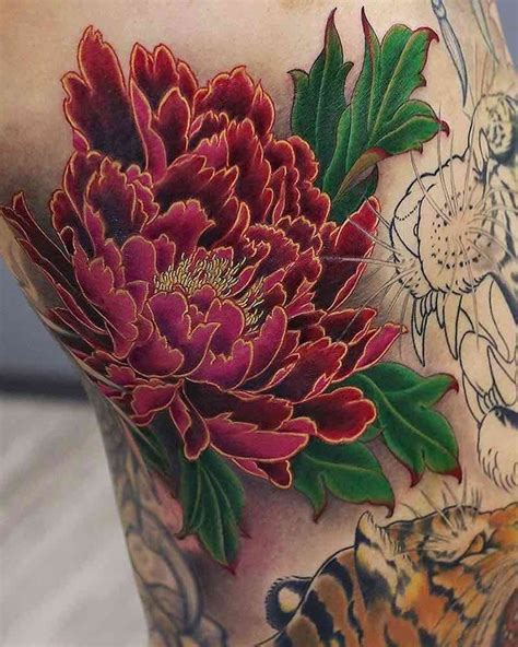 Japanese Flower Tattoo by Kenji Shigehara