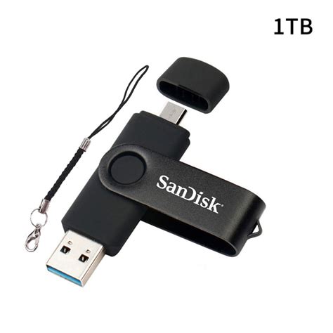 Sandisk OTG 2 Em 1 Micro USB Flash Drive 2.0 Gb 128GB 256GB 512GB 1TB ...