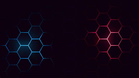 Dark neon hexagon gaming background 21015287 Vector Art at Vecteezy