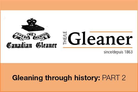 Gleaning history part 2 - The Gleaner