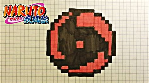 Tuto comment dessiner un sharingan pixel art naruto - YouTube