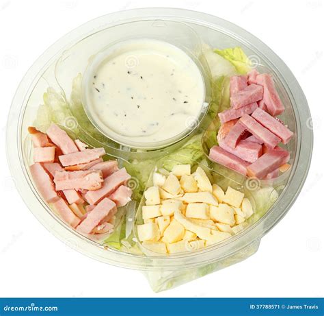 Healthy Fast Food Chef Salad in Carryout Bowl Stock Image - Image of disposable, delicious: 37788571