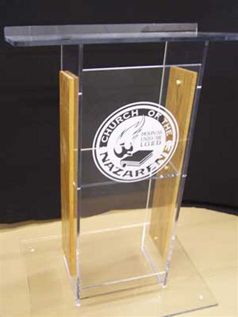 Acrylic Podium: Acrylic Pulpits, Custom Logo Acrylic Lectern