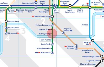 Putney Bridge station map - London Underground Tube