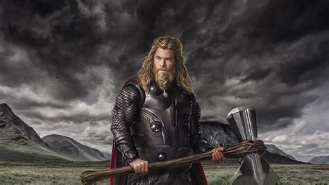 1920x1080 Resolution Chris Hemsworth As Thor In Endgame 1080P Laptop Full HD Wallpaper ...